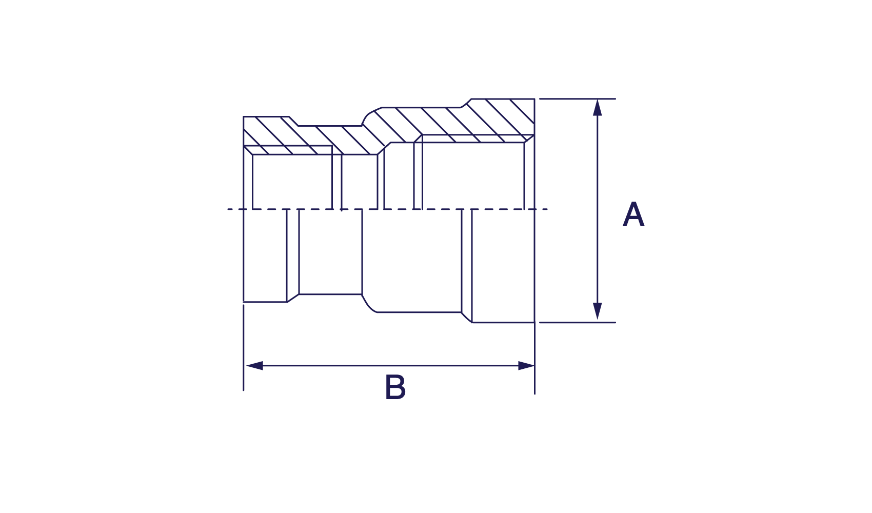 AF Hydro Reducing Coupling SS316 150